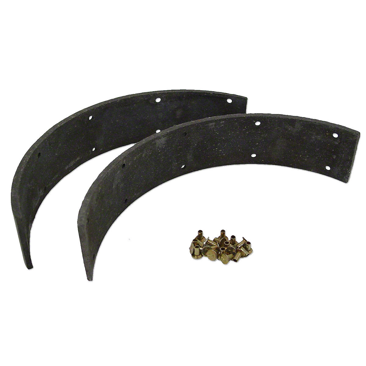 840681M91 Brake Shoe Lining Set w/ (2) Linings & Rivets -Fits Massey Tractor