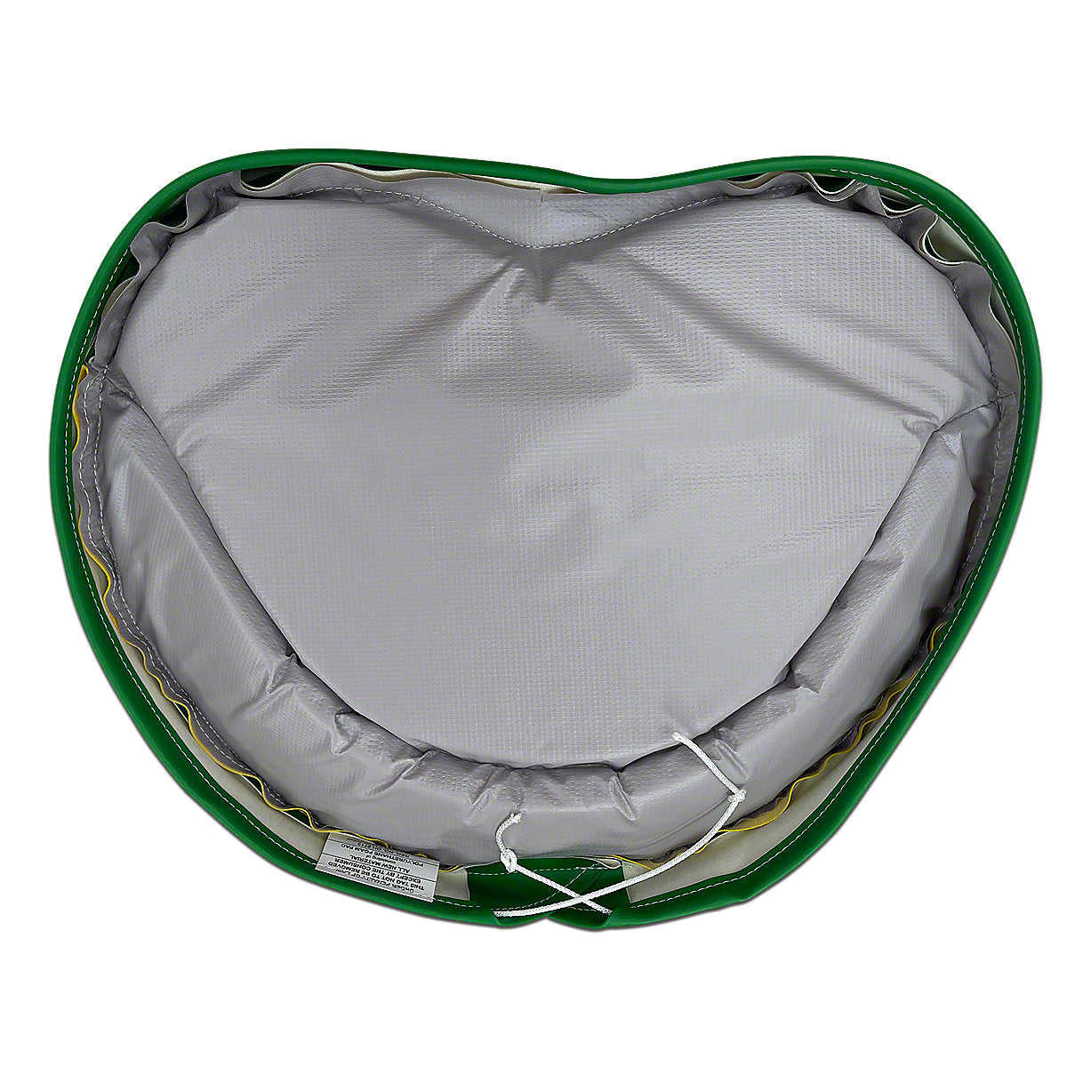 Green & Yellow Tractor Seat Pad fits John Deere Tractor | 19" Pan