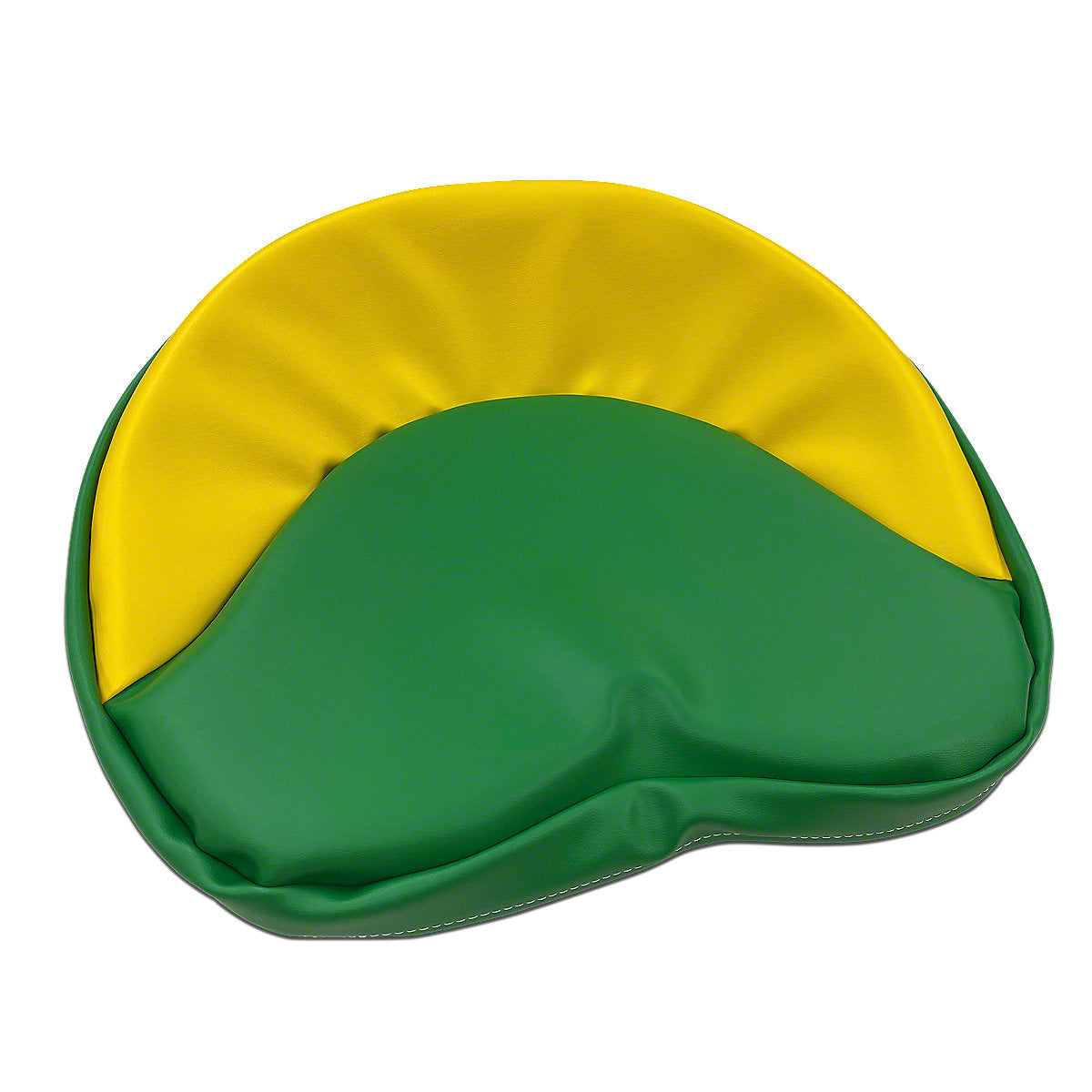 Green & Yellow Tractor Seat Pad fits John Deere Tractor | 19" Pan