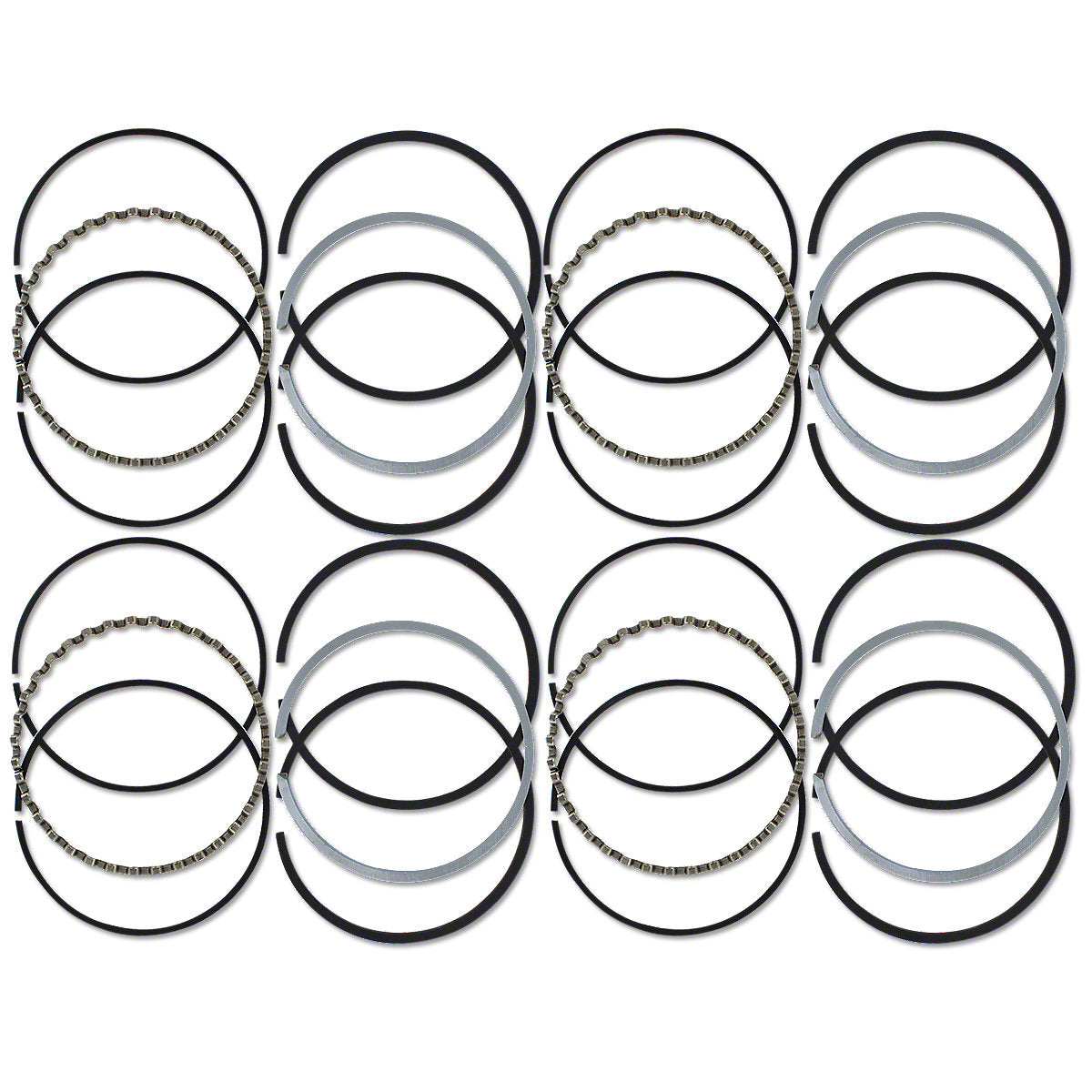 Piston Ring Set 4-Cylinder 4-1/4" Bore Fits Minneapolis Moline Tractors | 14R70