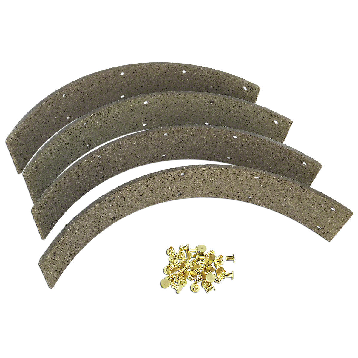 Brake Lining Kit w/ Rivets (set of 4) Fits Minneapolis Moline Tractor | JT9170