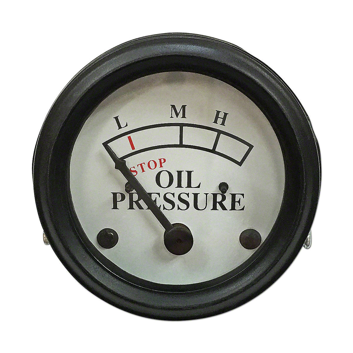 AB1549R Oil Pressure Gauge (0-25 PSI) White Face -Fits John Deere Tractor