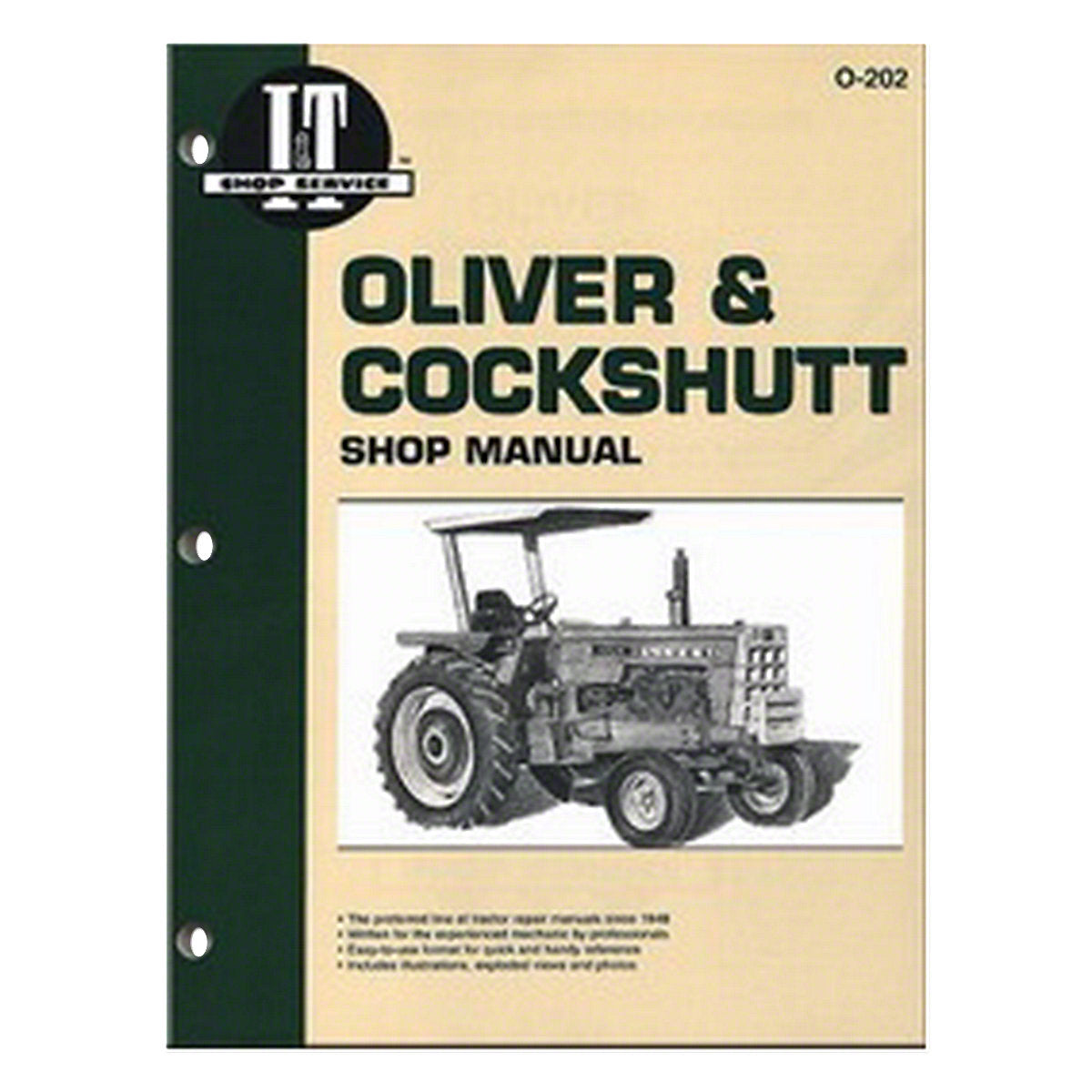 I & T Shop Service Manual -Fits Oliver 1555 1600 1650 1750 Tractor