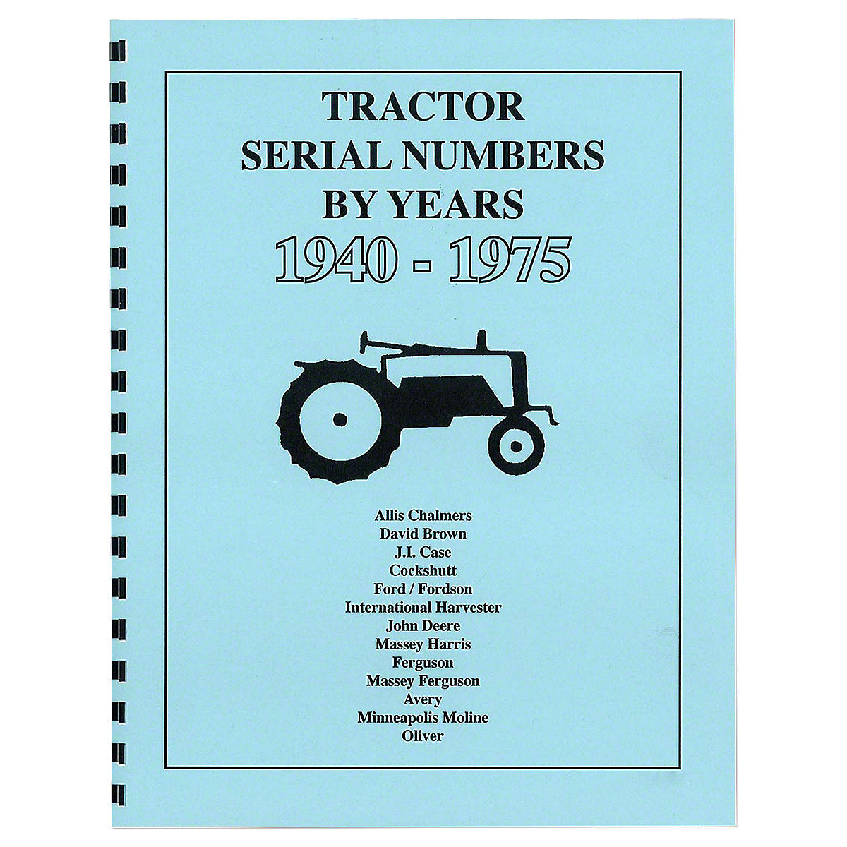 Tractor Serial Numbers 1940-75 Fits many John Deere Tractor & other models