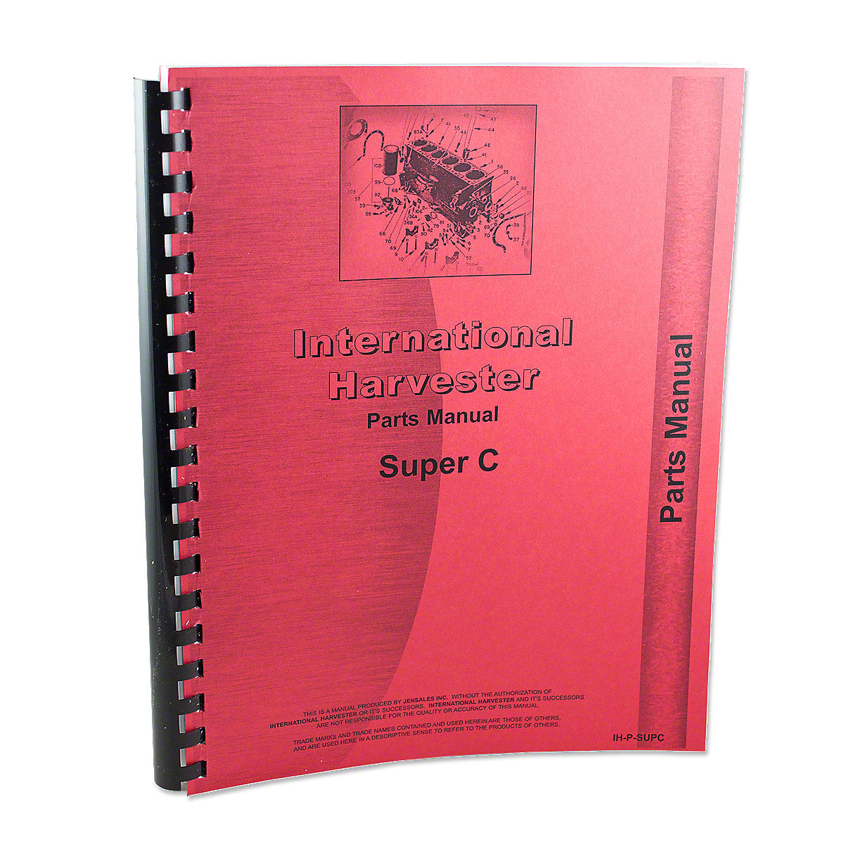 Parts Manual Reprint For International Super C Tractor