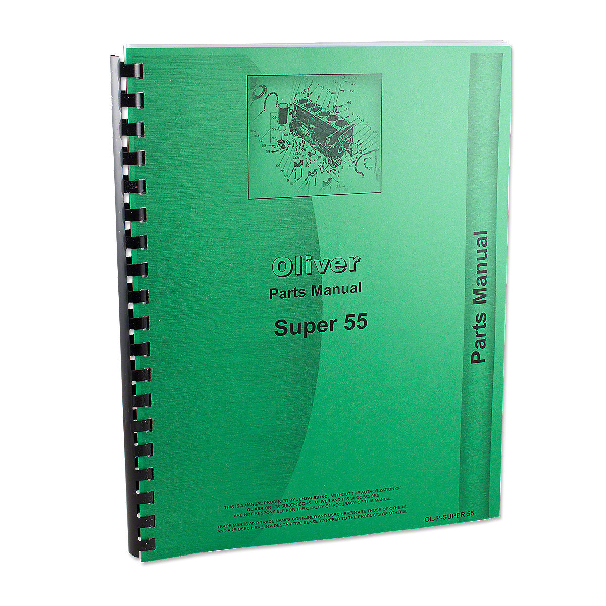 Parts Manual Reprint For Oliver Super 55 Tractor