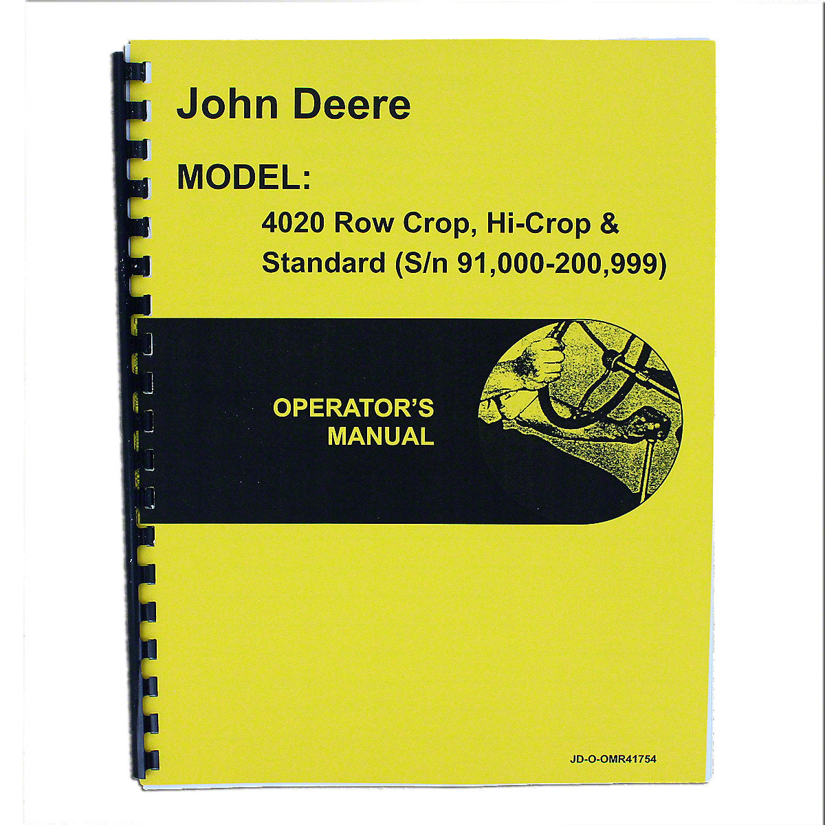 OMR39669 Operators Manual Reprint Fits John Deere Tractor 4020 Std, Row-Crop gas