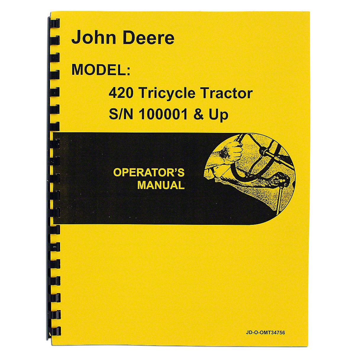 Operators Manual Reprint For John Deere 420 Tractor | Tri-Cycle | OMT34756