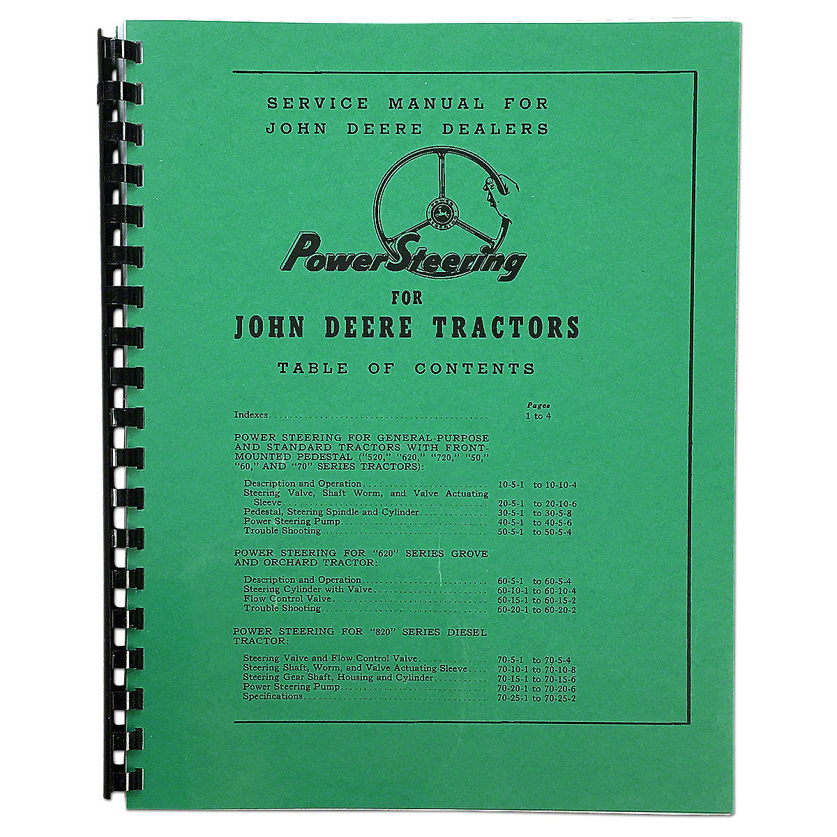 SM2016 Power Steering Service Manual Reprint Fits John Deere Tractor 50 60 70 80