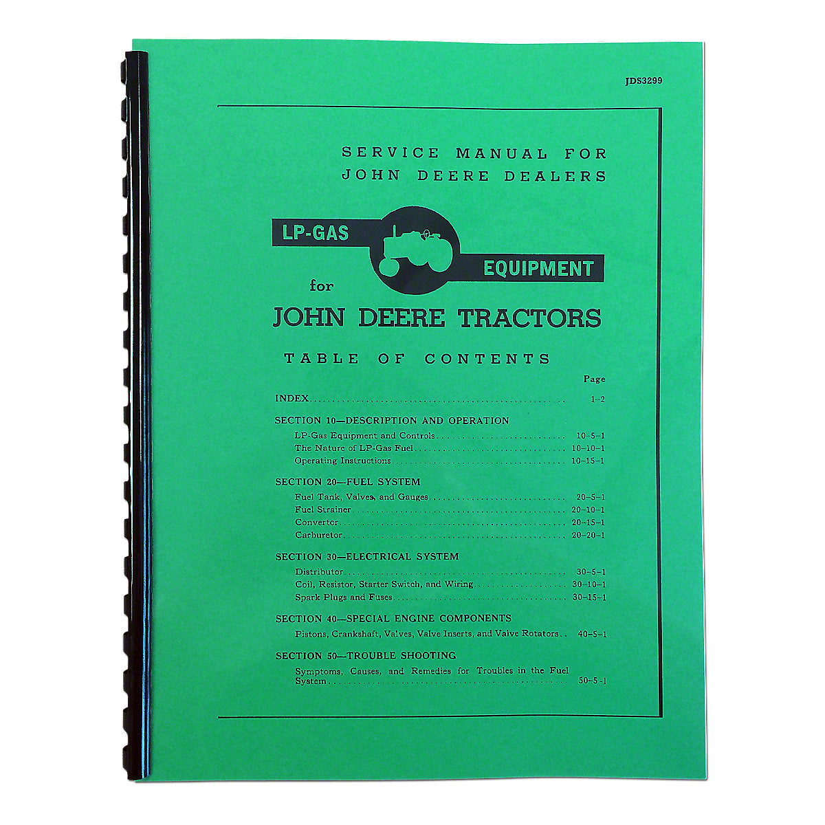SM2015 LP Service Manual Reprint Fits John Deere Tractor 50 60 70 420 520