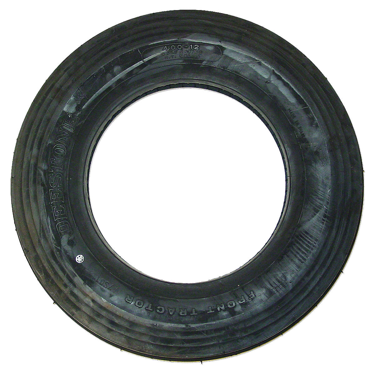 Triple Rib Tire - 4 ply Fits John Deere Tractor | 4.00" x 12"
