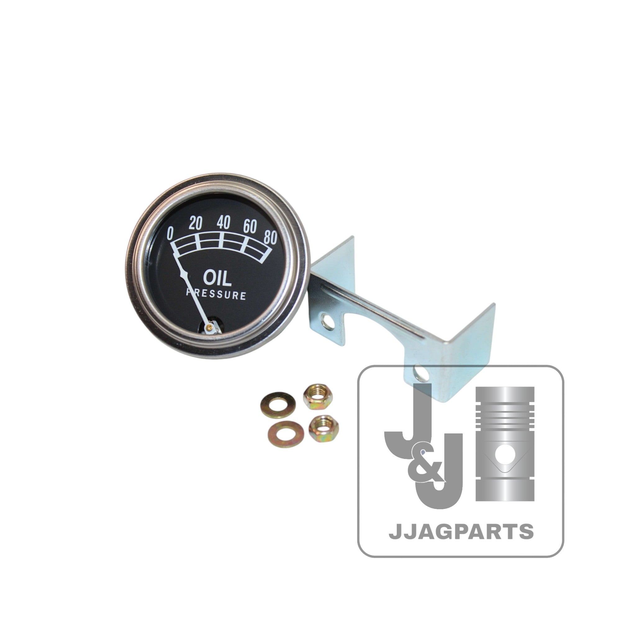 Universal Oil Pressure Gauge (0 - 80 PSI) Fits Massey Ferguson Tractor | 506902M92