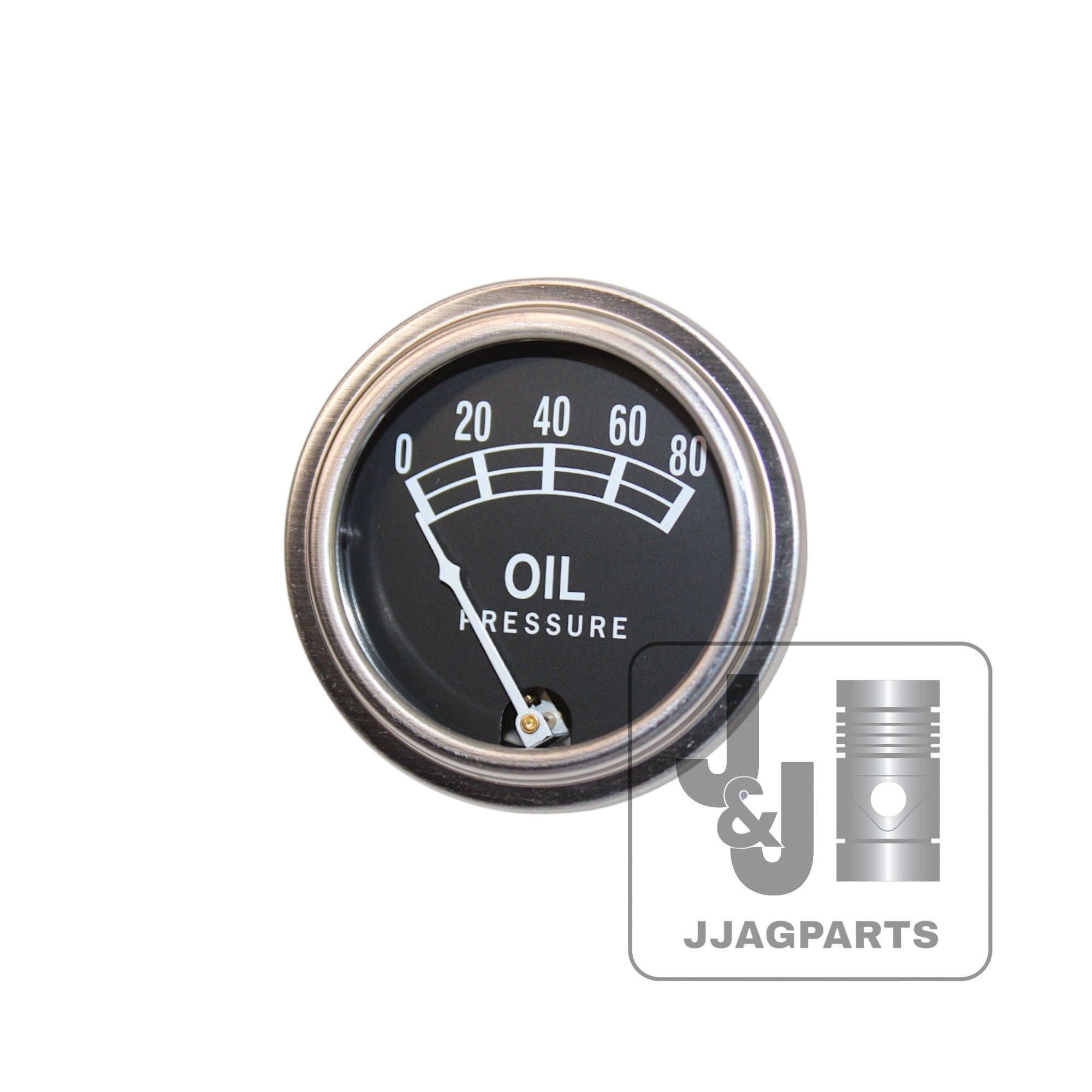 Universal Oil Pressure Gauge (0 - 80 PSI) Fits Massey Ferguson Tractor | 506902M92