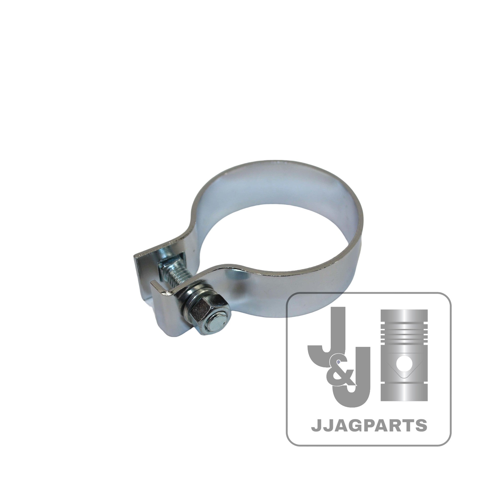Chrome Muffler Clamp 2.350"-2.550" Fits Massey 444 333 82 81 44 Tractor