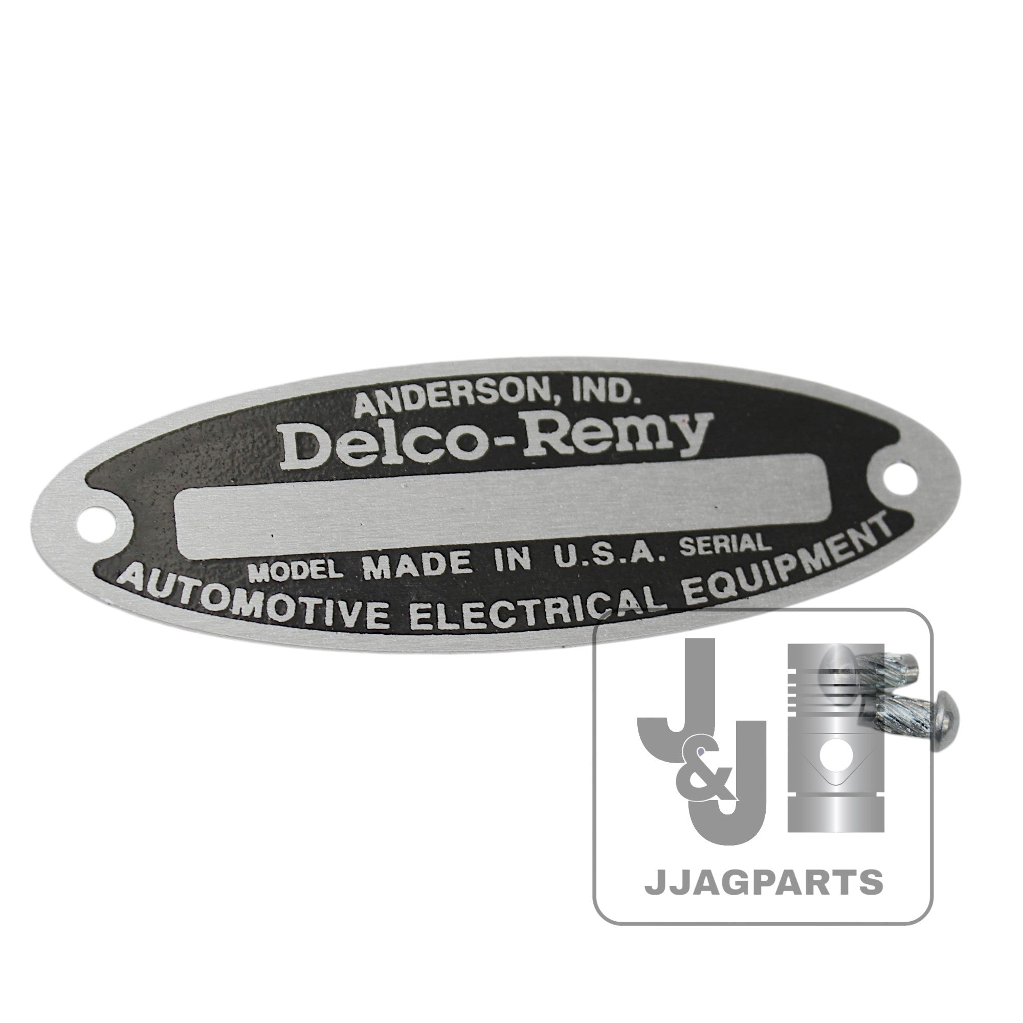 Distributor Tag w/ (2) Rivets -Fits Massey Tractor