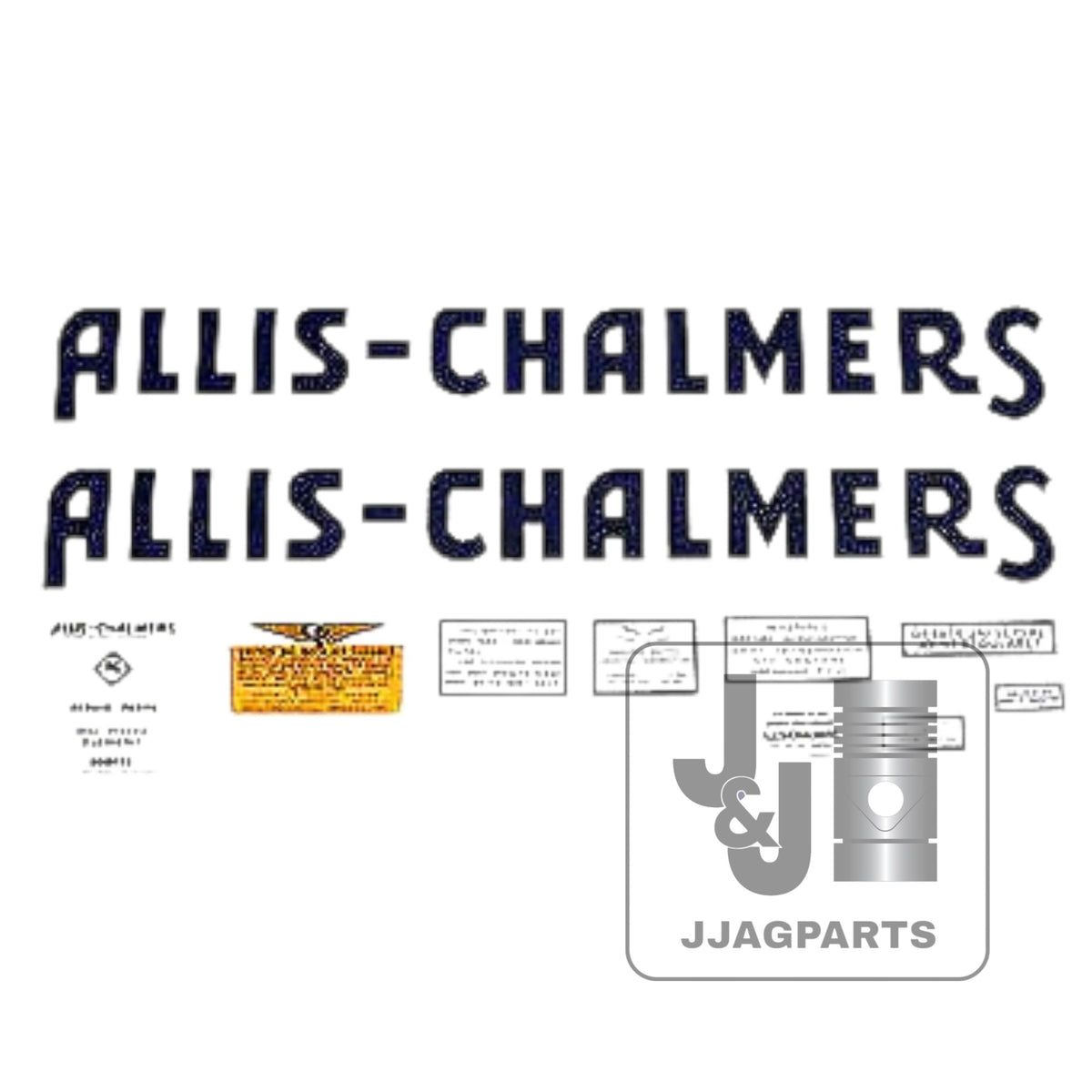 Mylar Decal Set Fits Allis Chalmers RC Tractor