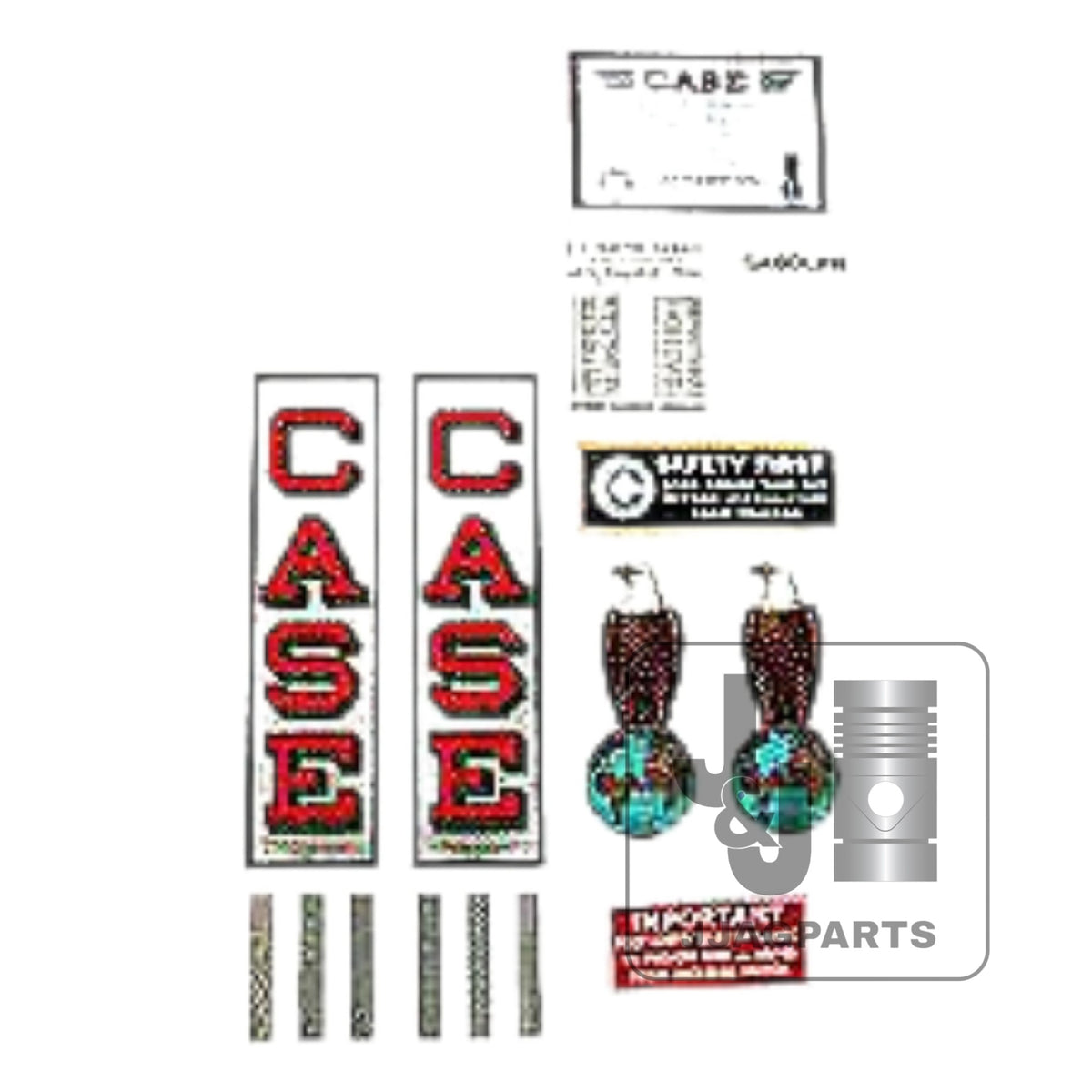 Mylar Decal Set Fits Case CC Tractor