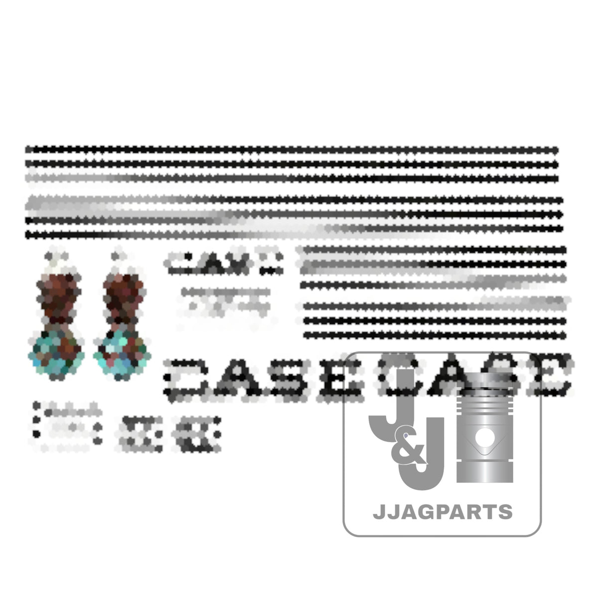 Mylar Decal Set Fits Case DC Tractor