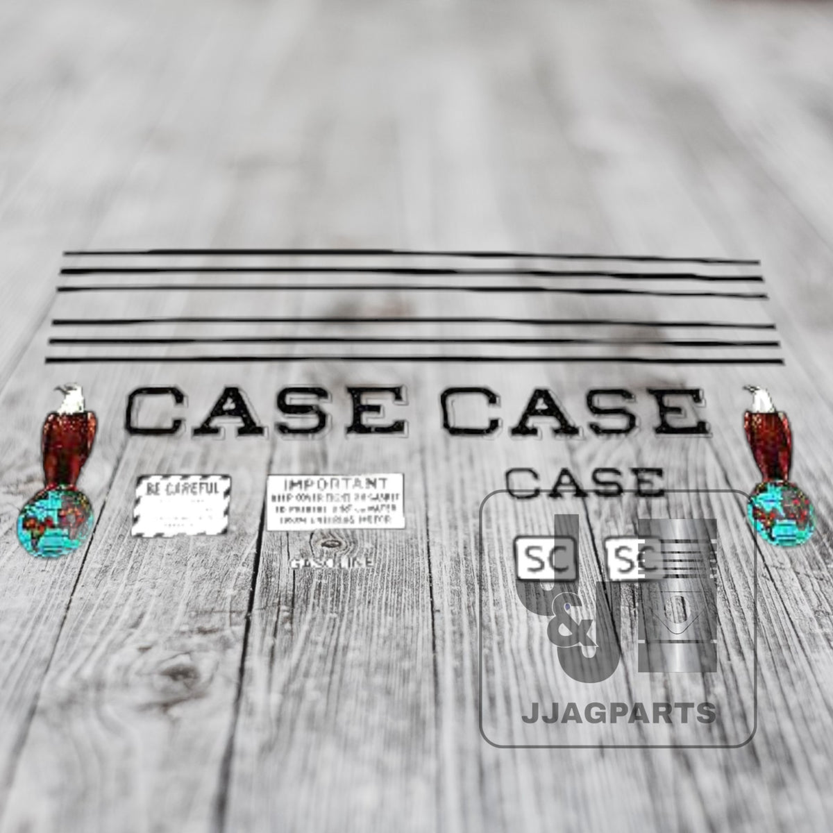Mylar Decal Set Fits Case SC Tractor