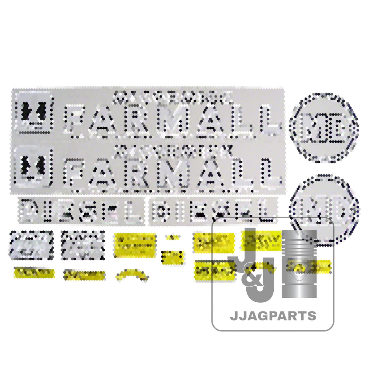 Mylar Decal Set Fits 1945-1952 International MD Tractor