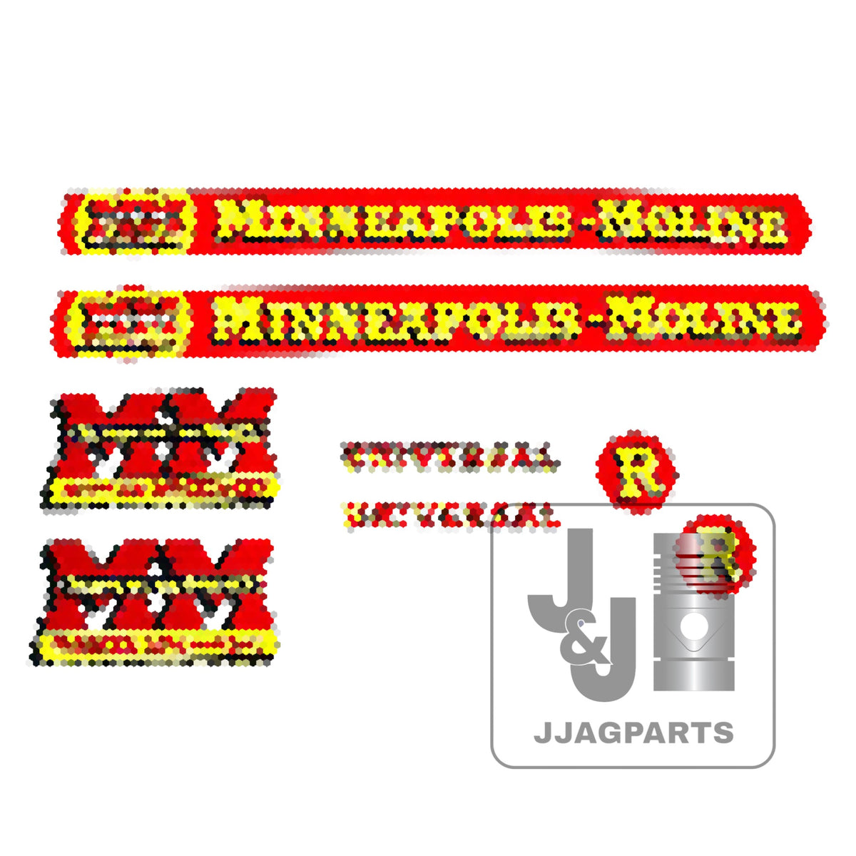 Mylar Decal Set Fits Minneapolis Moline R Tractor