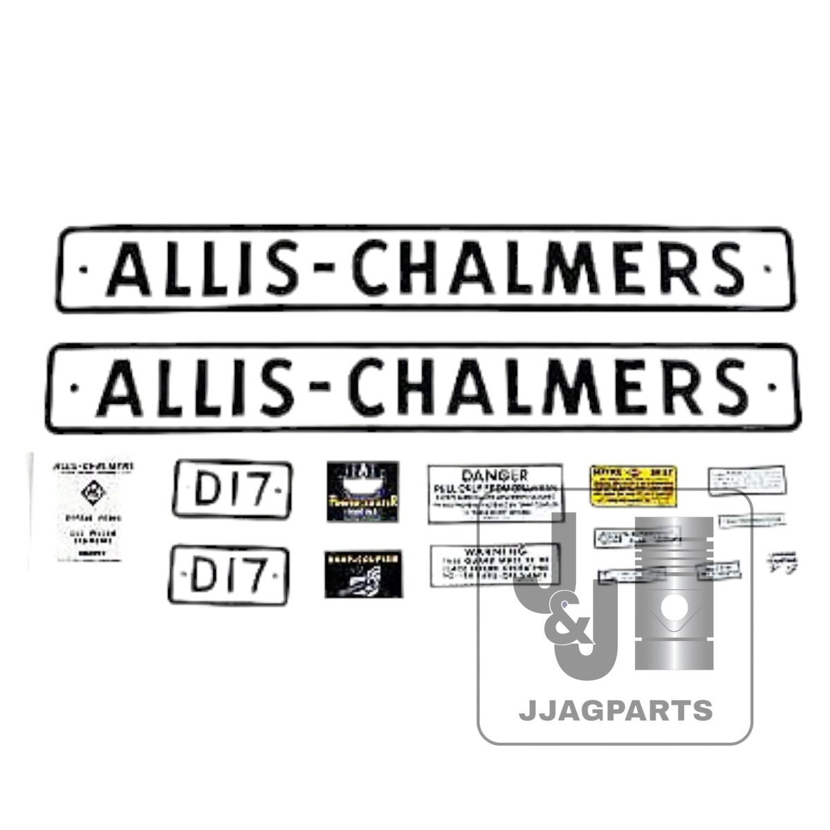 Mylar Decal Set Fits 1959-1960 Allis Chalmers D17 Gas Tractor