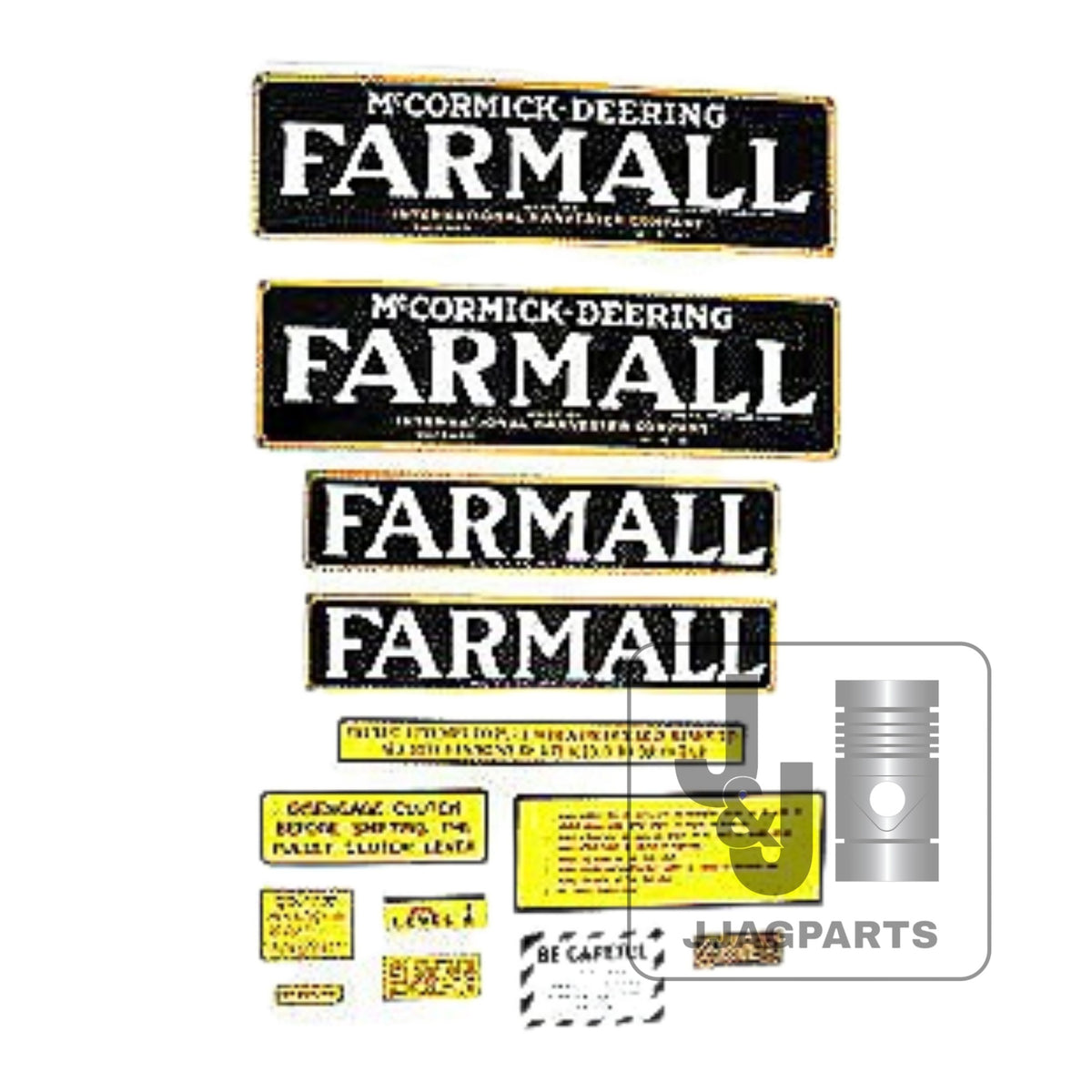 Mylar Decal Set Fits International Farmall Regular Tractor
