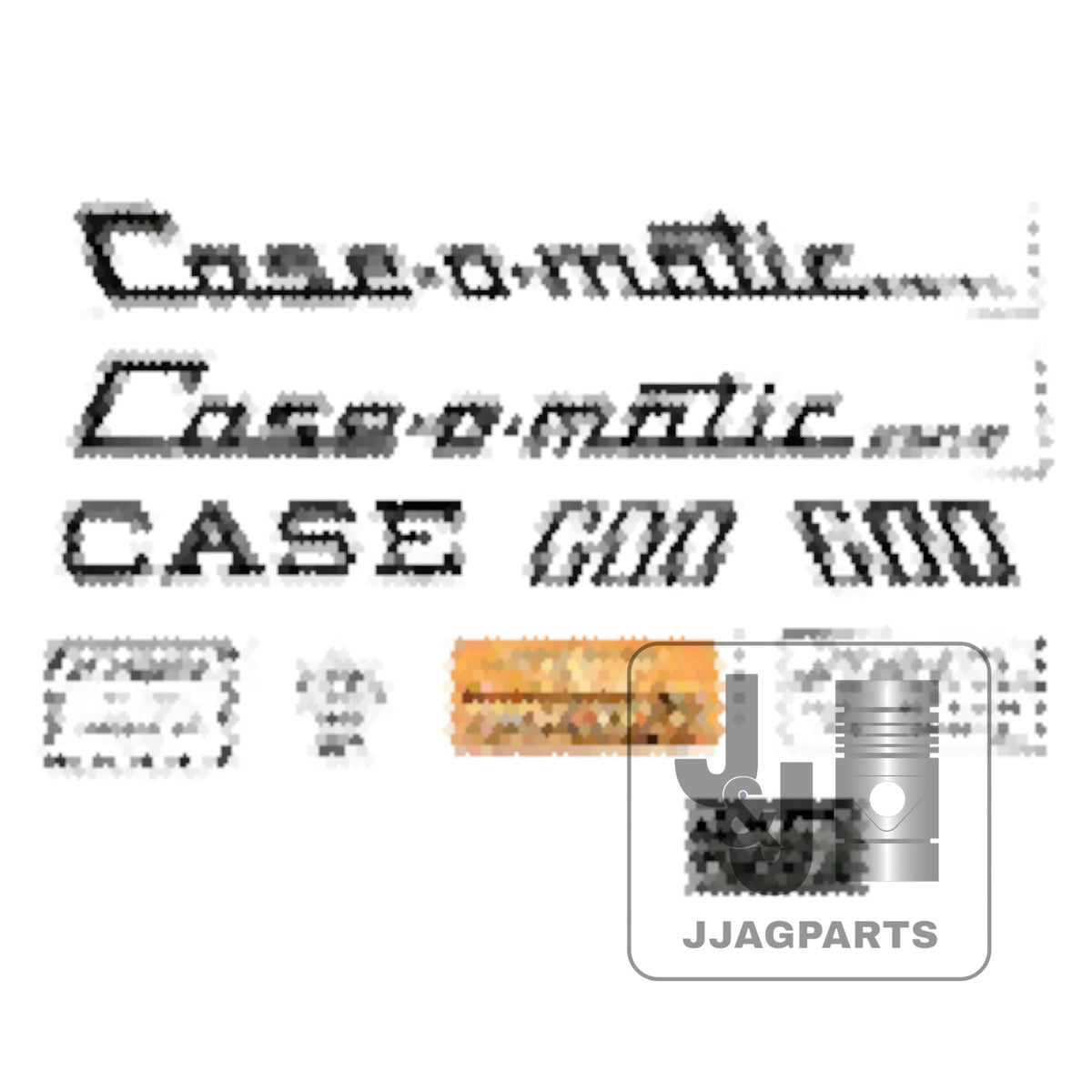 Mylar Decal Set Fits Case 600 Case-O-Matic Tractor