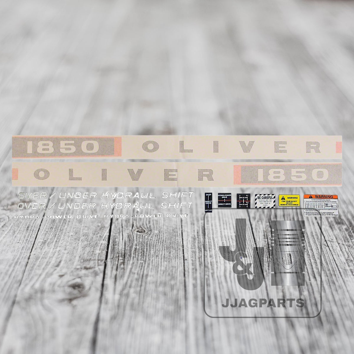 Vinyl Cut Decal Set Fits Oliver 1850 Gas Tractor