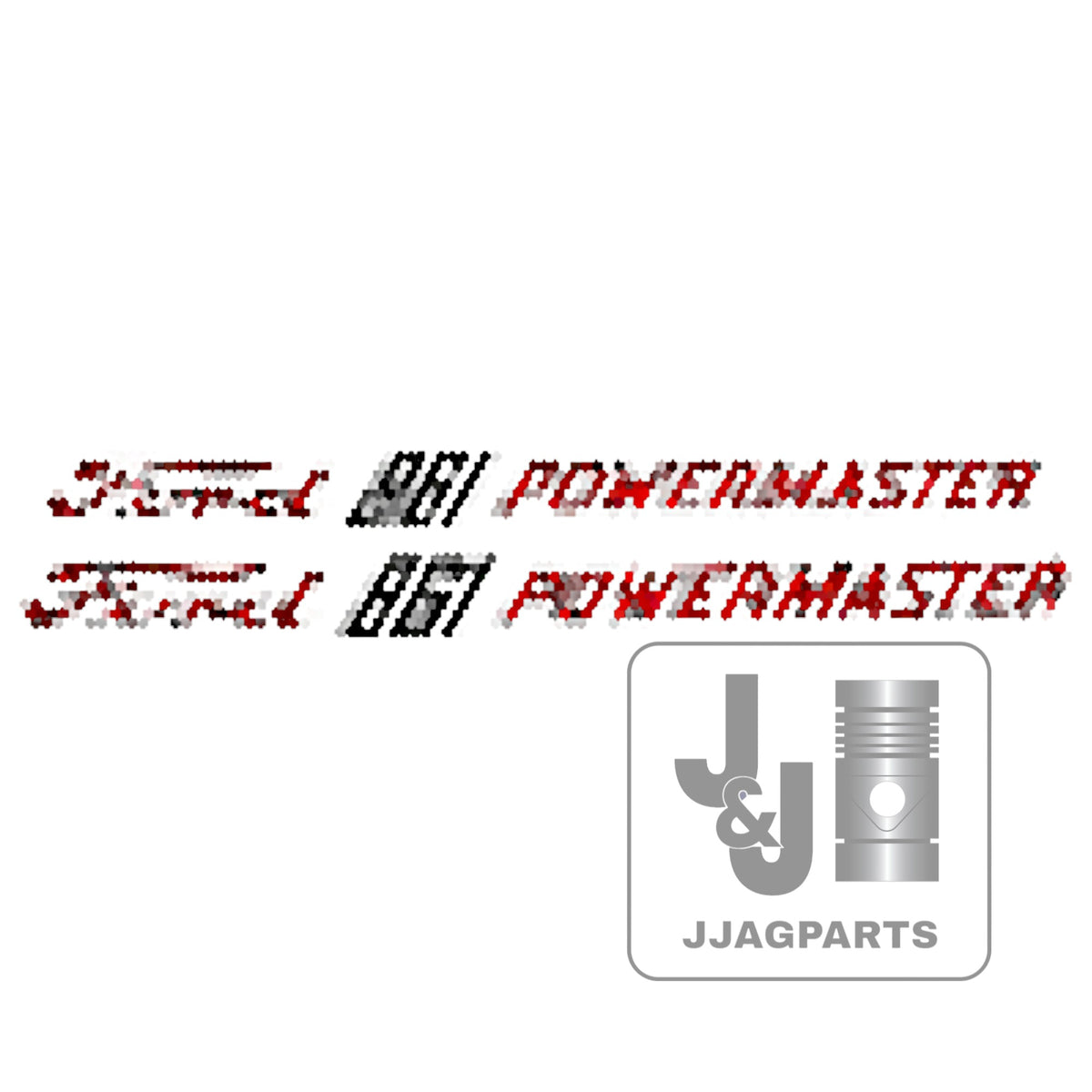 Vinyl Hood Decal Set fits 1957-1962 Ford 861 PowerMaster Tractor