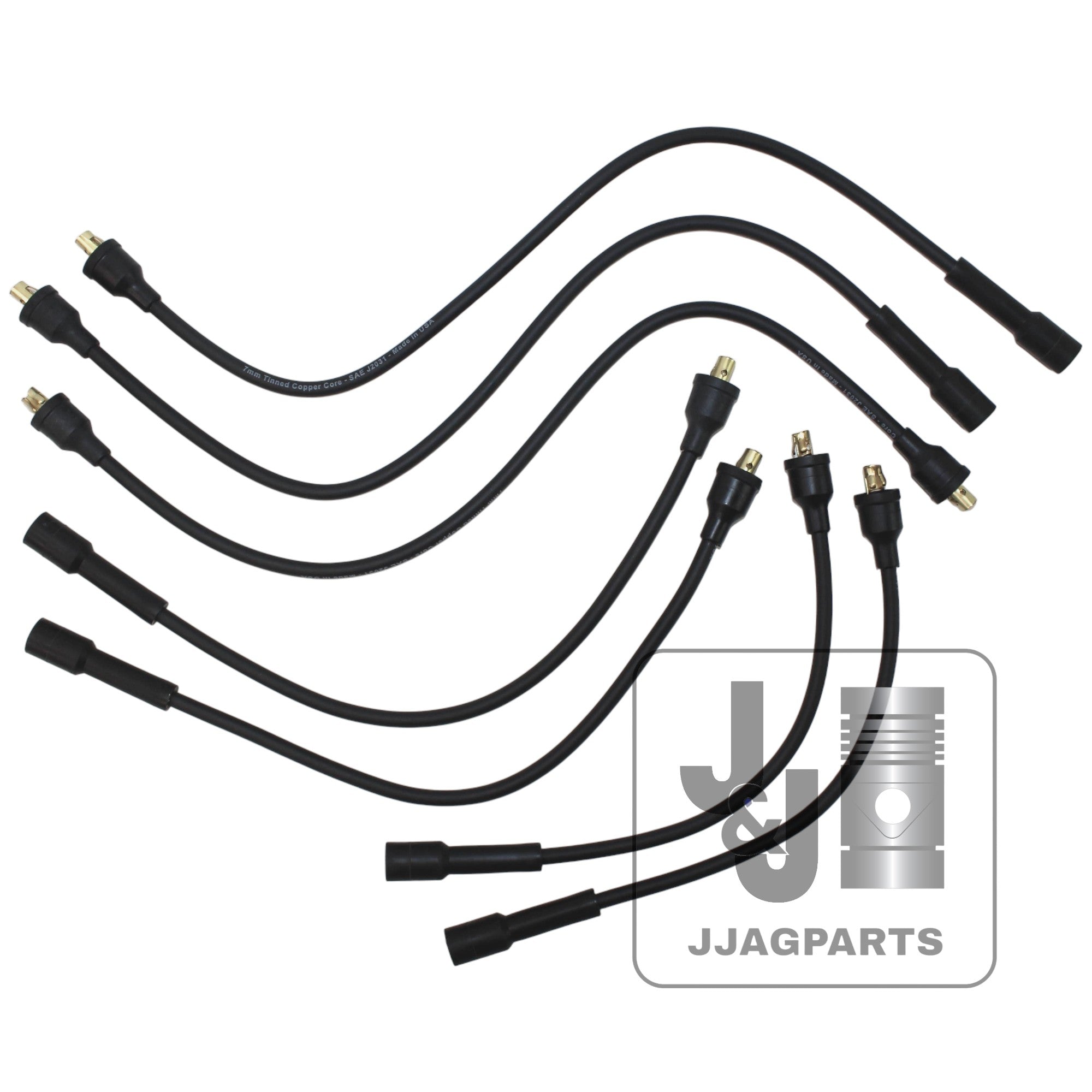 278294R91 Spark Plug Wire Set w Straight Boots Fits International Tractor 460