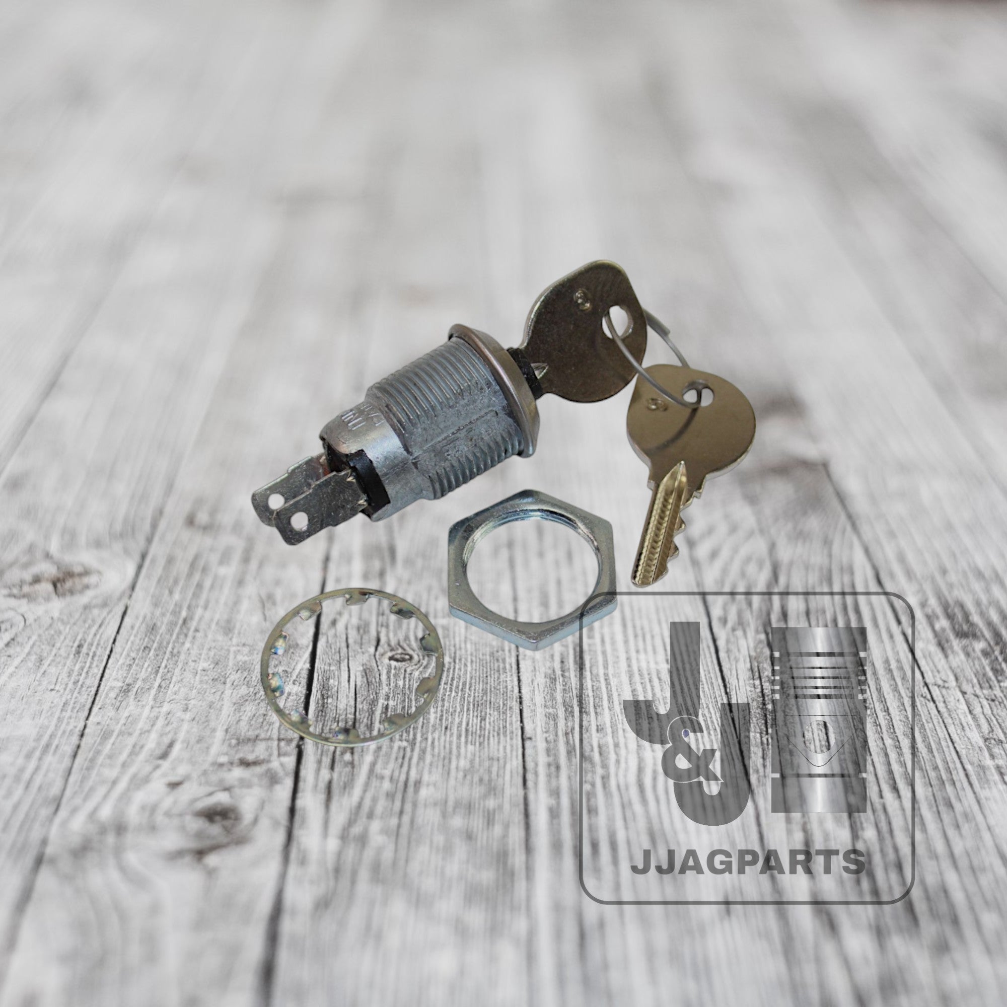 Ignition / Key Switch w/ (2) Keys & Mounting Nut -Fits Case Tractor