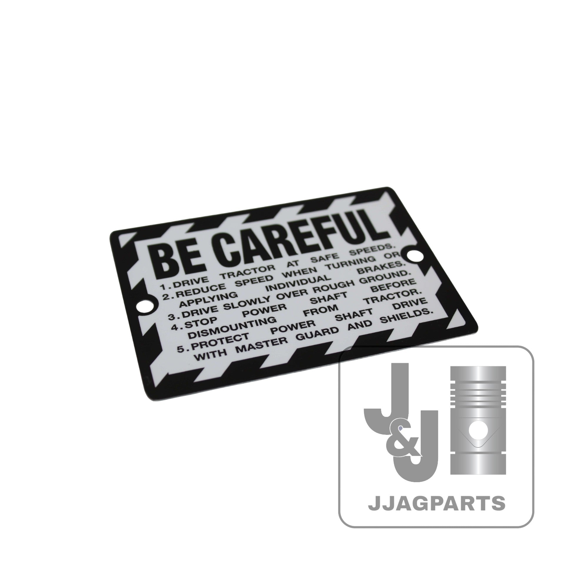 Be-Careful Plate -Fits John Deere A B G R 50 60 70 Tractor