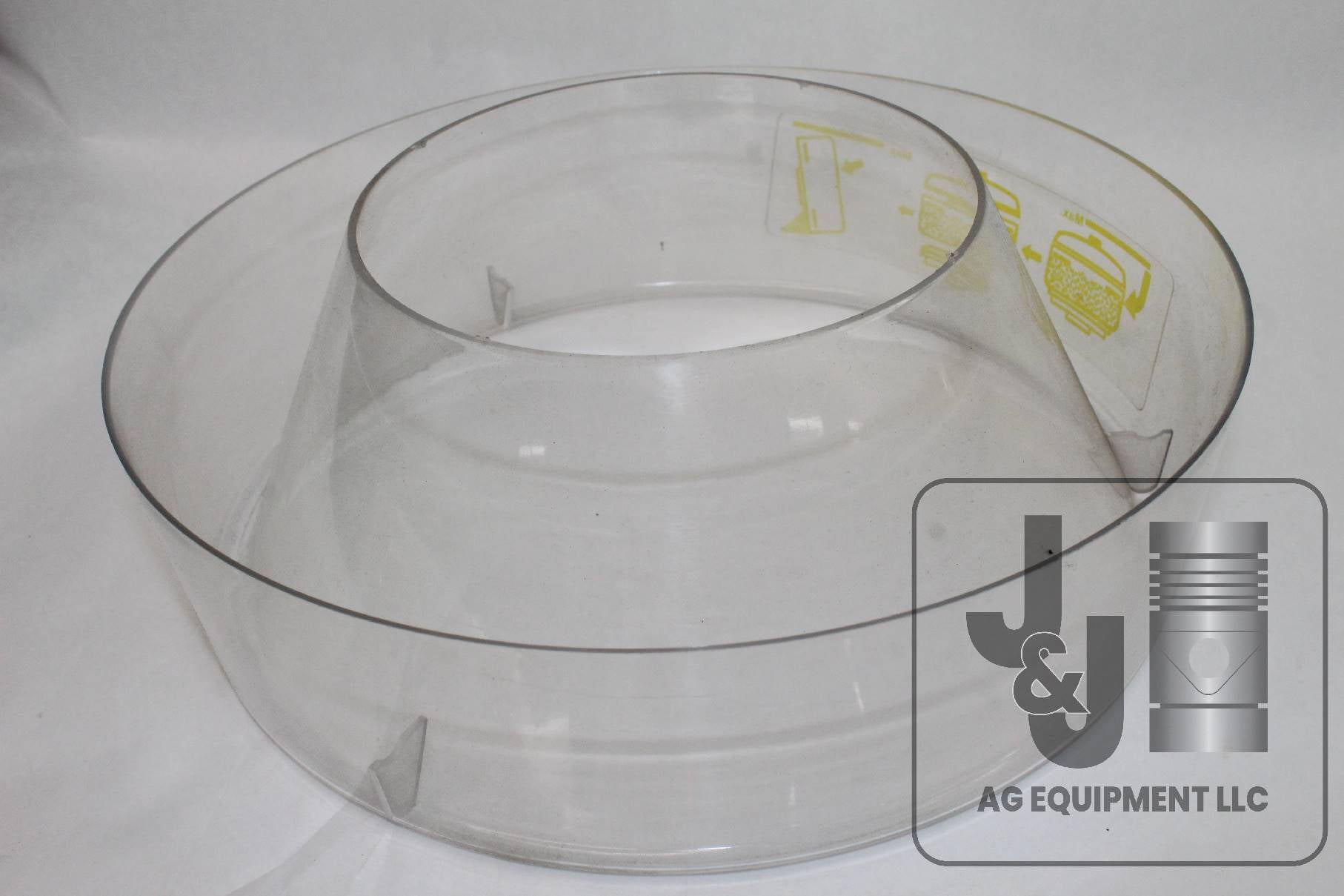 Pre Cleaner Bowl with label for Max Level John Deere Massey Ferguson Oliver