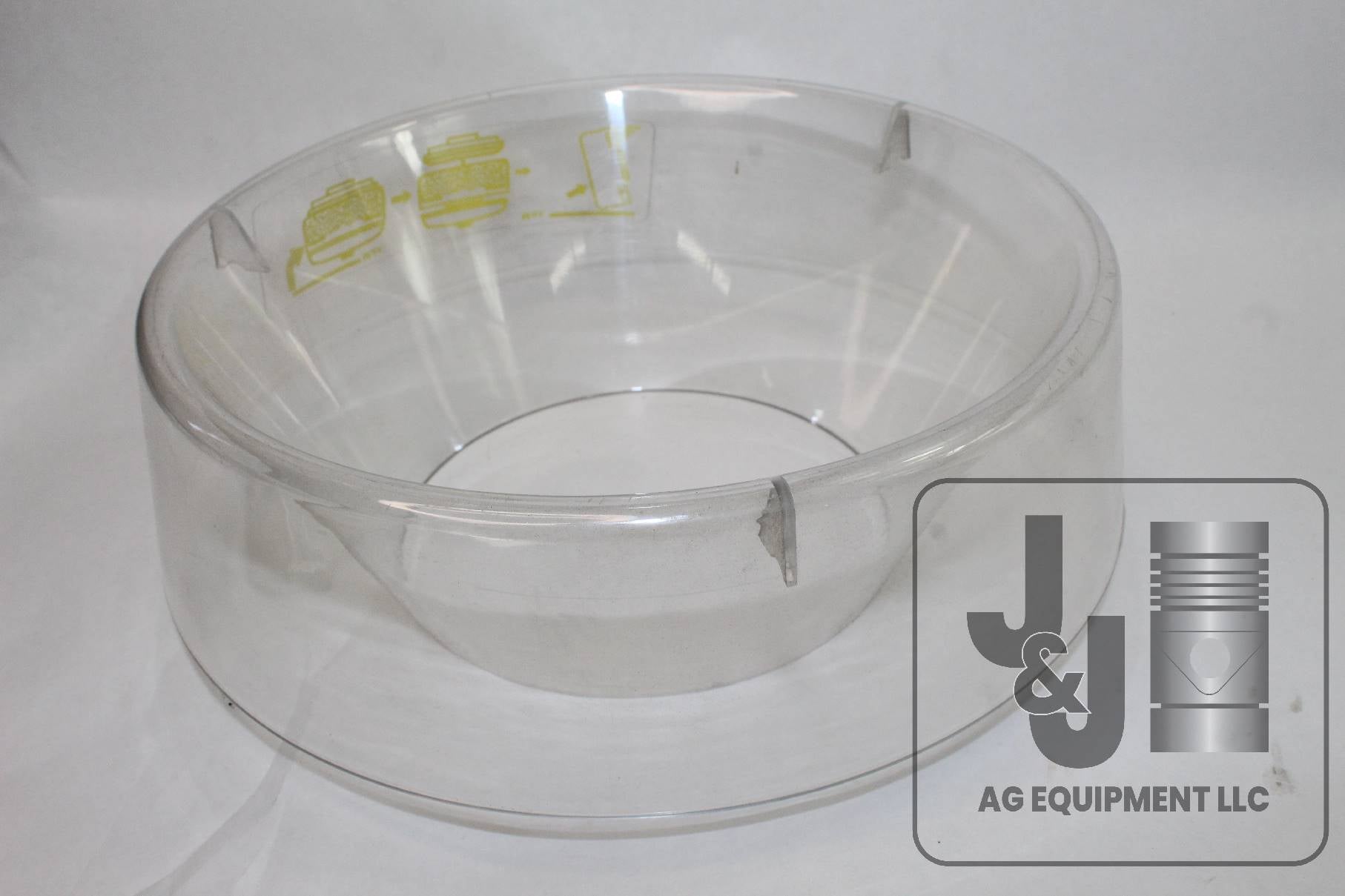 Pre Cleaner Bowl with label for Max Level John Deere Massey Ferguson Oliver