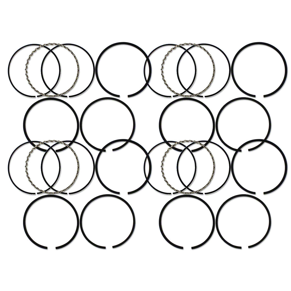 Piston Ring Set 4-Cylinder 4-1/4" Bore Fits Case 700 730 830 840 841 Tractors