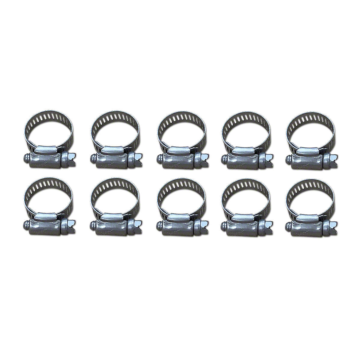 Worm Drive Hose Clamp fits Kubota Tractor | 1/2" to 1-1/16" 10 Pack