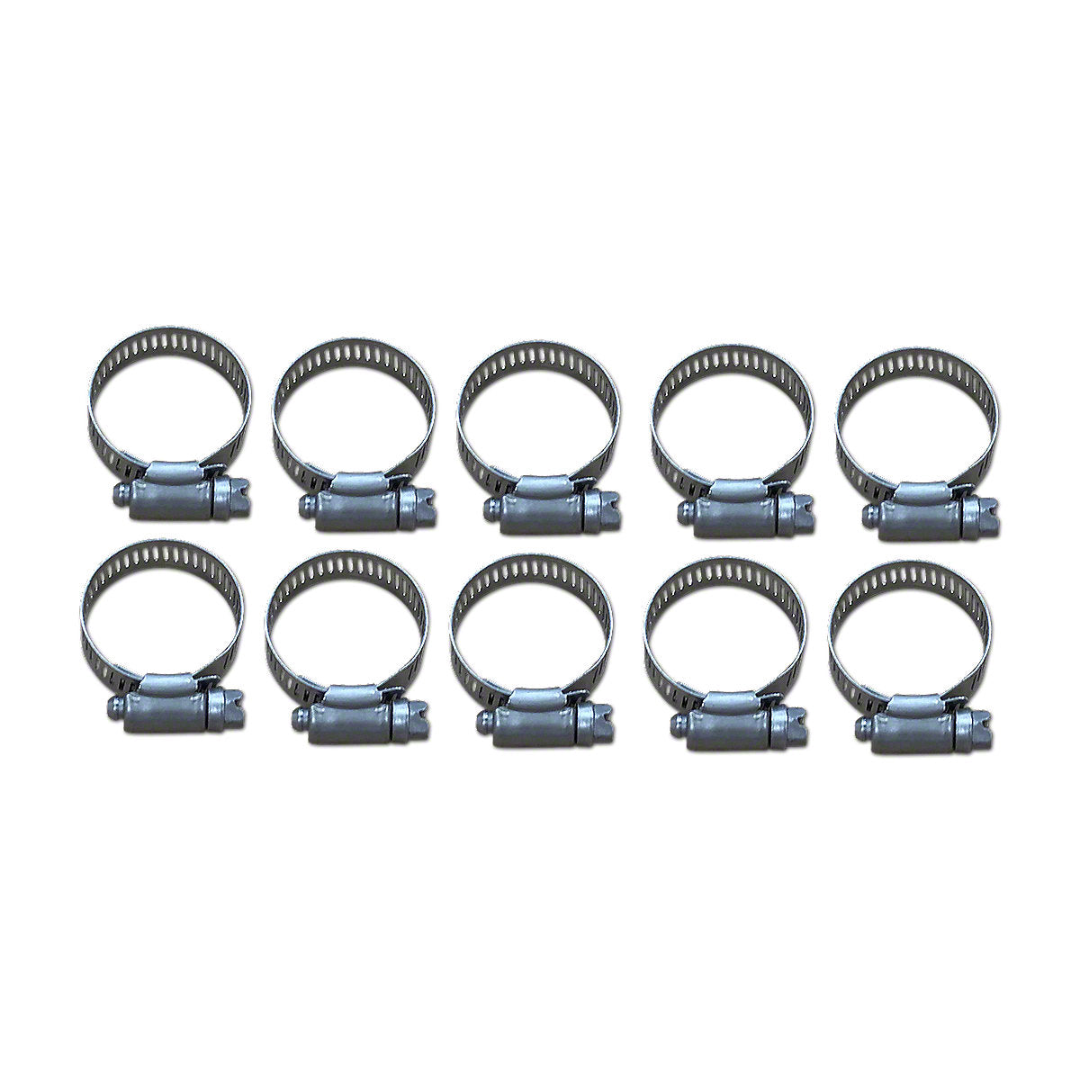 Worm Drive Hose Clamp fits Cockshutt Tractor | 11/16" to 1-1/2" 10 Pack