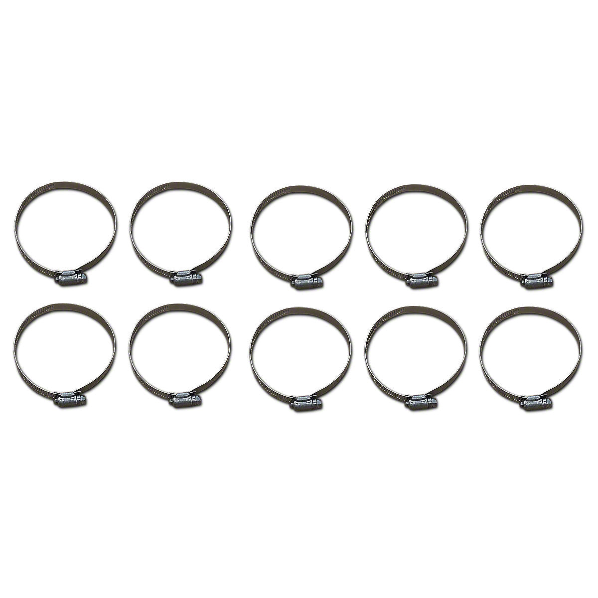 Worm Drive Hose Clamp fits Allis Chalmers Tractor | 3-1/4" to 4-1/4" 10 Pack