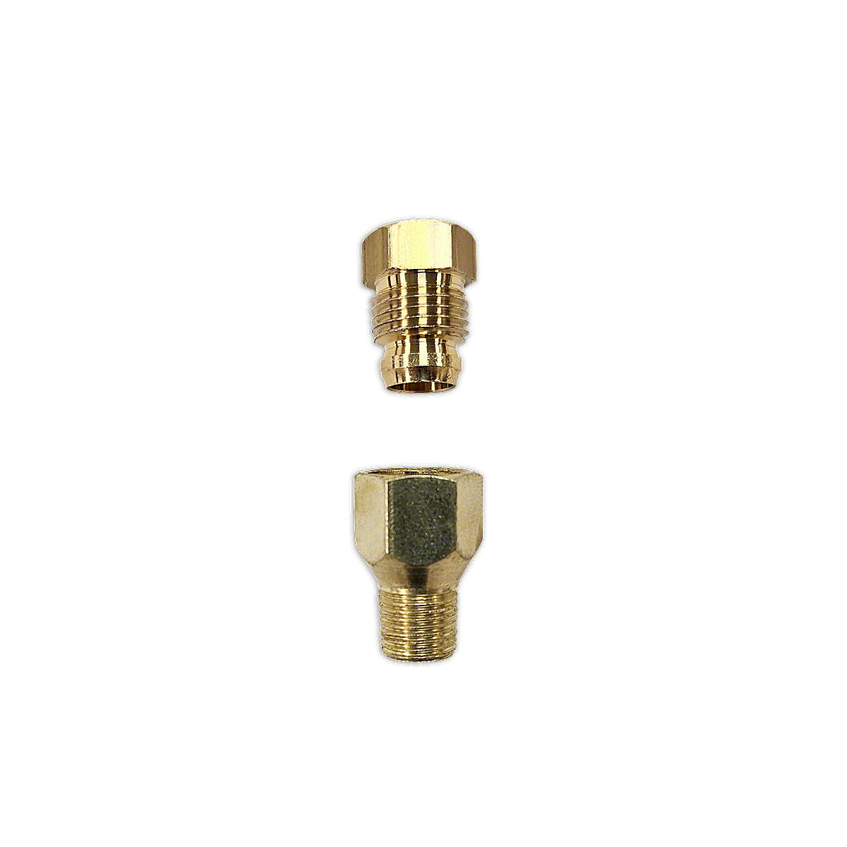 Fuel Line Adapter Compression Fitting (1/8" NPT - 5/16") Fits Ford Tractors