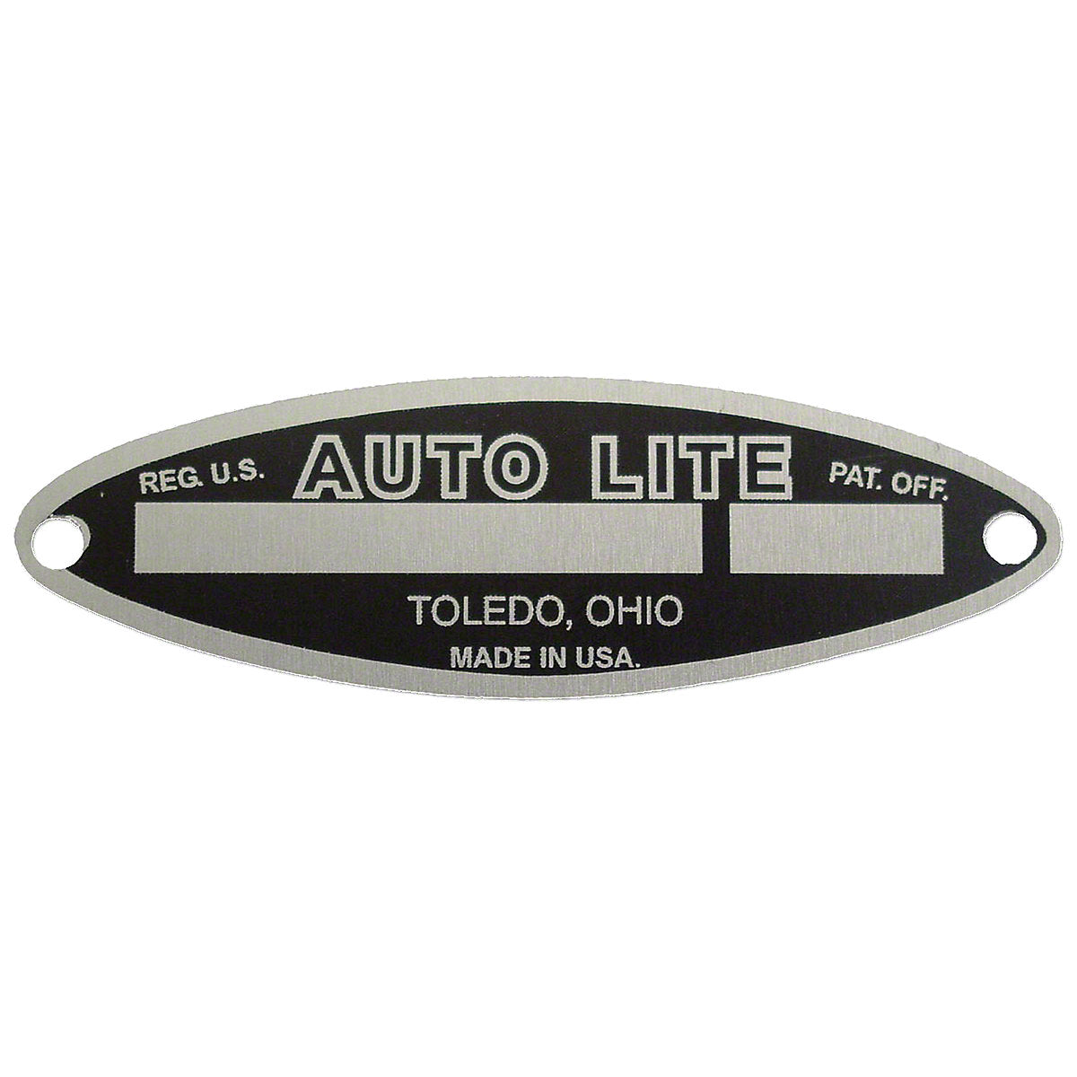 Generator Tag w/ 2 Rivets Autolite -Fits  White / Oliver  Tractor