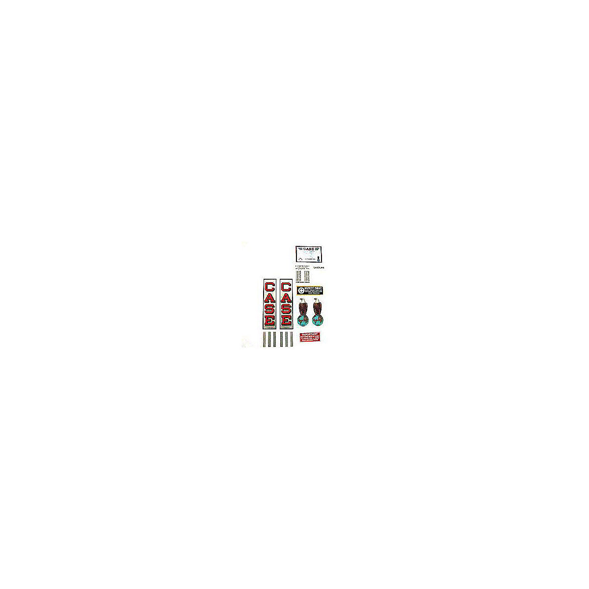 Mylar Decal Set Fits Case CC Tractor