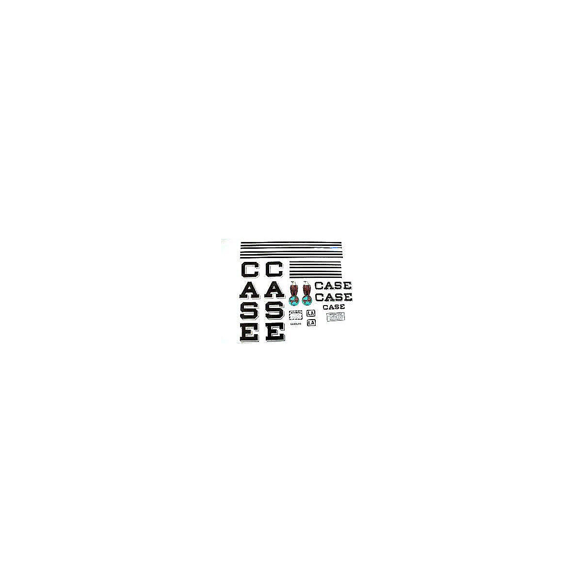 Mylar Decal Set Fits Case LA Tractor
