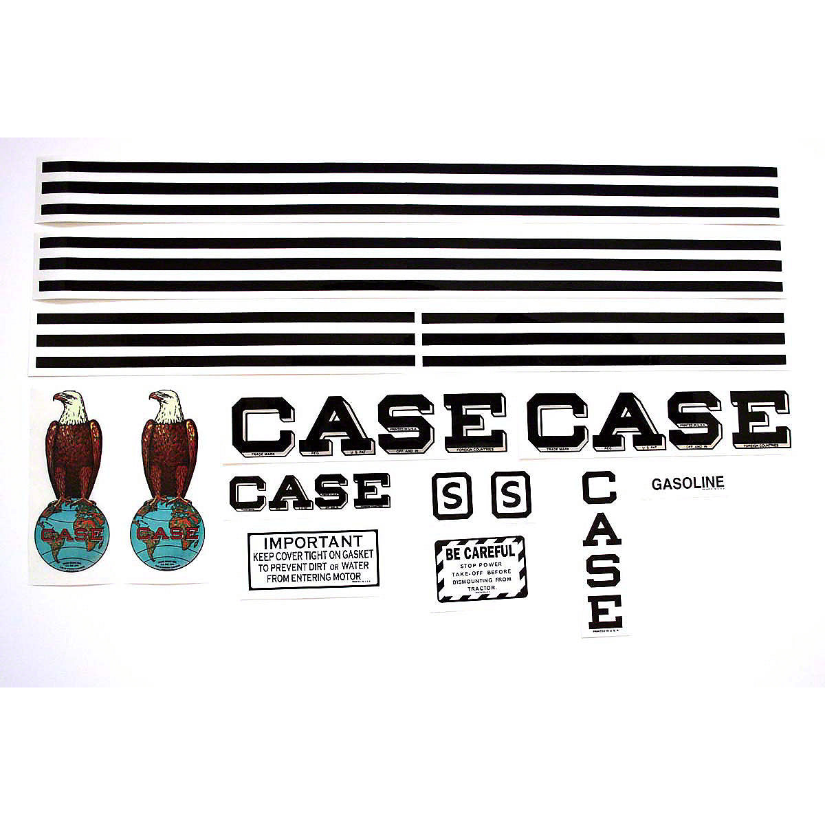 Mylar Decal Set Fits Case S Tractor