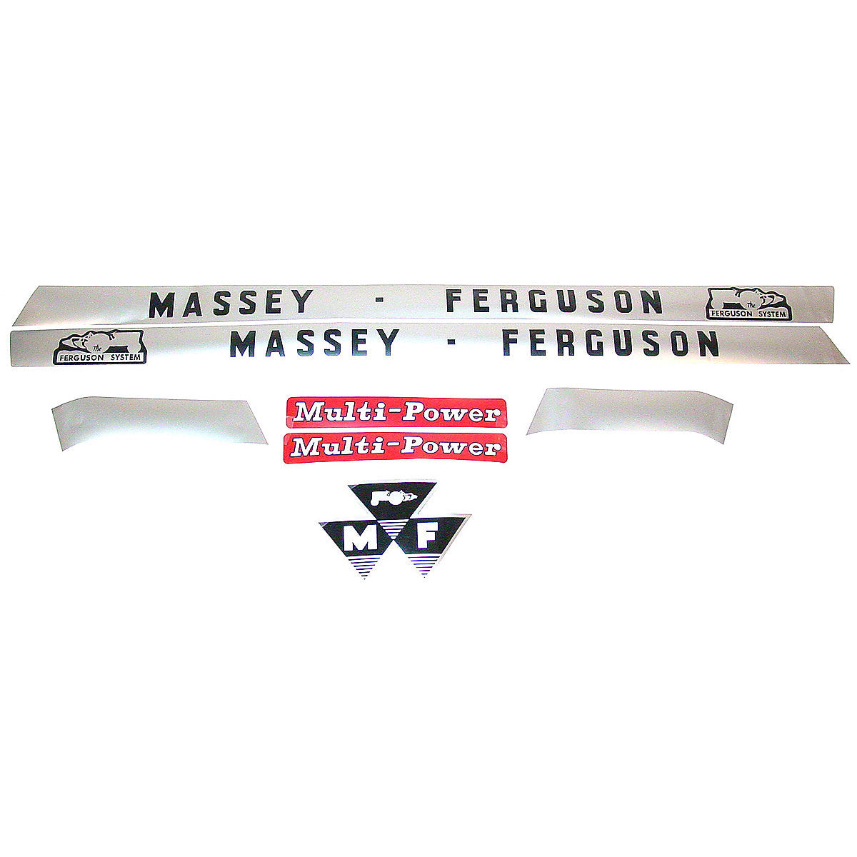 Mylar Decal Fits Massey Ferguson Tractor 135 Hood set only