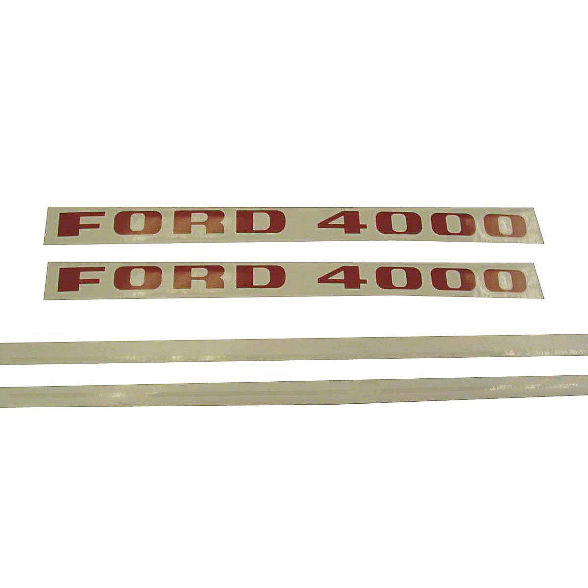 Mylar decal Red letters Fits Ford Tractor 4000 1968 & up