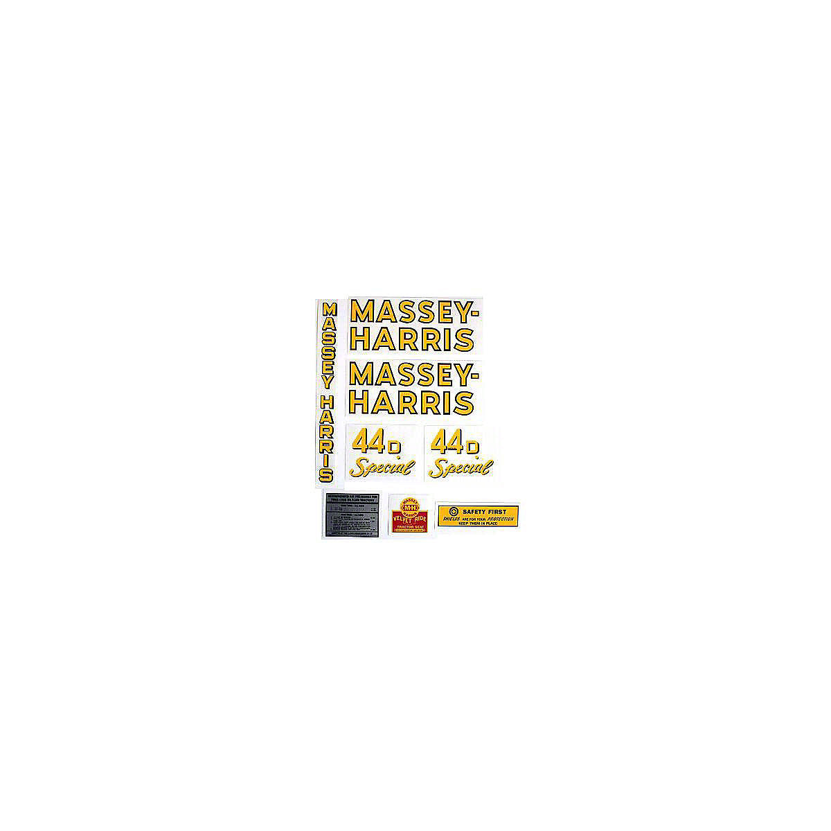 Mylar Decal Set Fits Massey Harris 44 Special Diesel Tractor