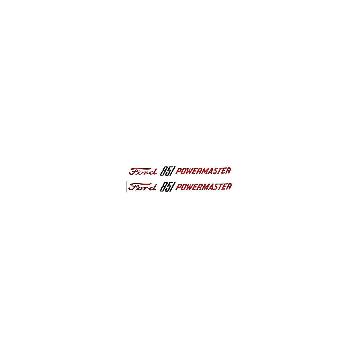 Mylar Decal Hood Set Fits 1957-1962 Ford 851 PowerMaster Tractor