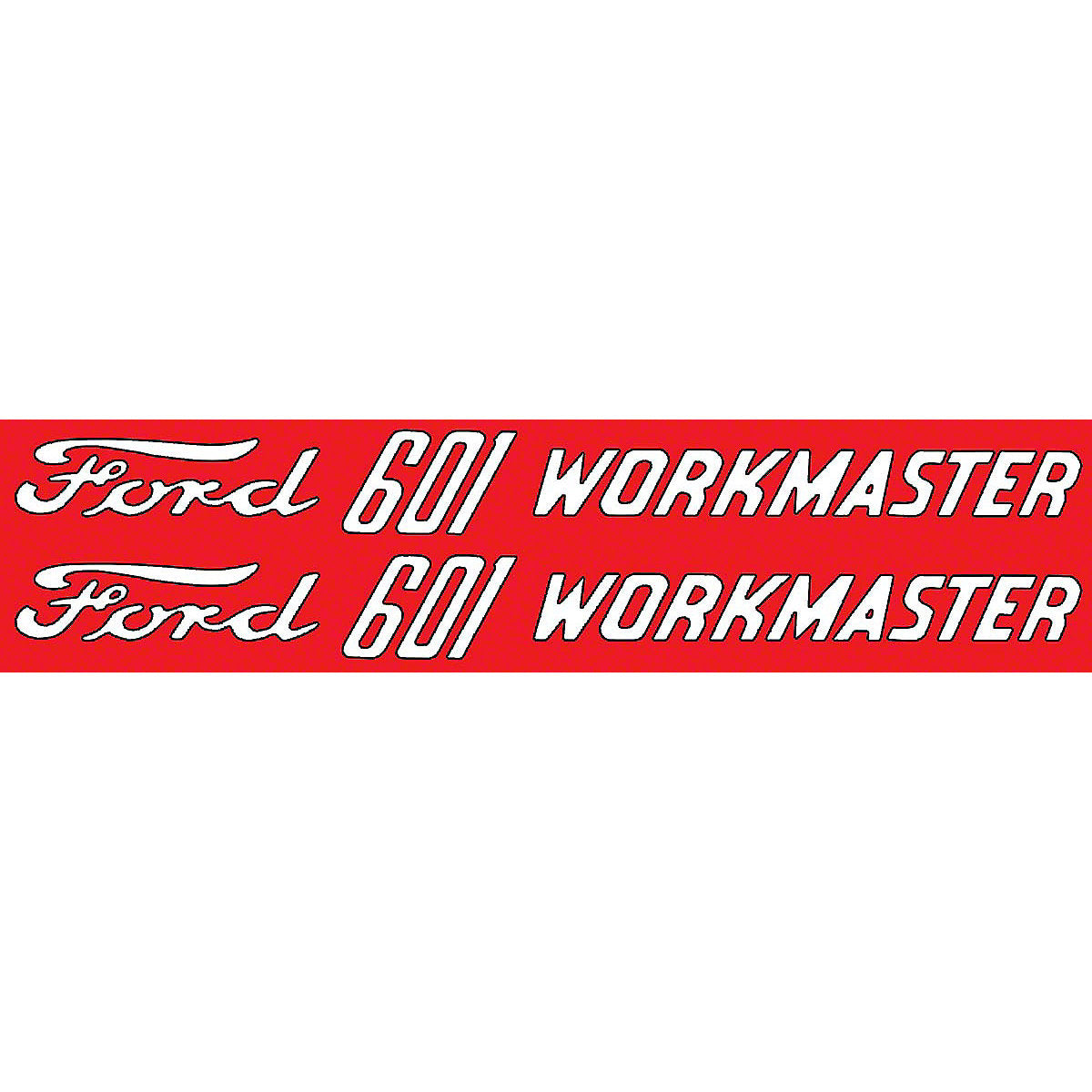 Mylar Hood Decals Pair Fits Ford Tractor 601 Workmaster