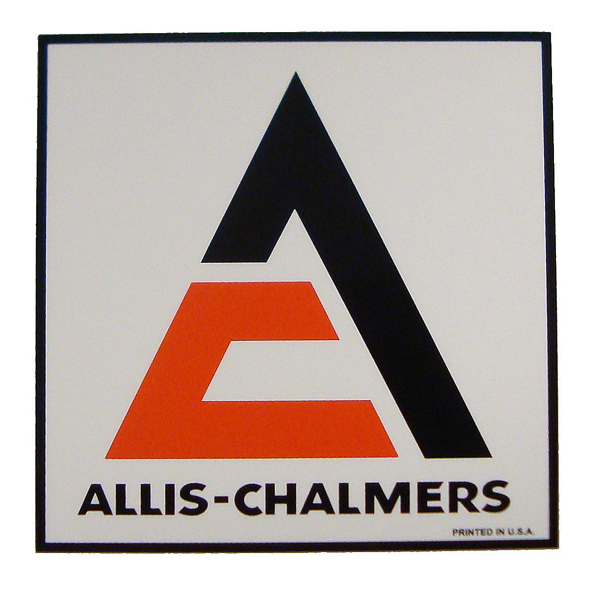 Allis Chalmers Square Decal Fits Allis Chalmers Tractor